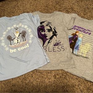 Set of Frozen Elsa Anna Girls Shirts 6/6X NWT